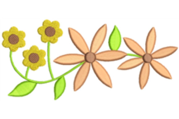 Daisy Flowers Embroidery Design