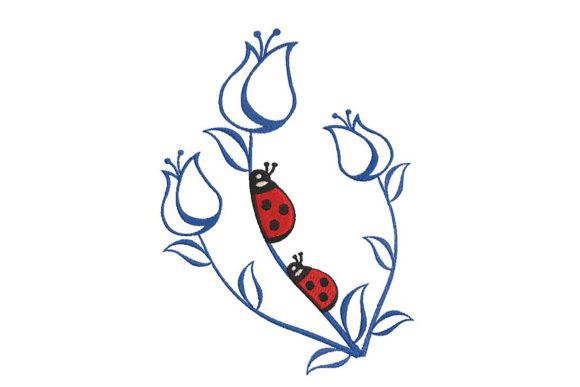 Ladibugs: Seasonal Embroidery Design