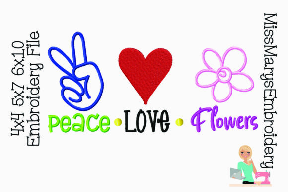 Peace Love Flowers