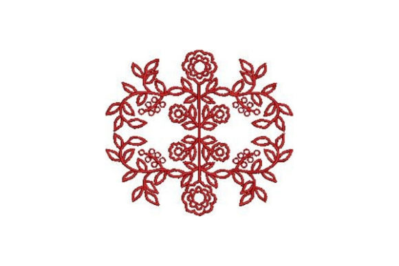 Redwork Flowers Design Review